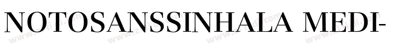 NOTOSANSSINHALA MEDI字体转换